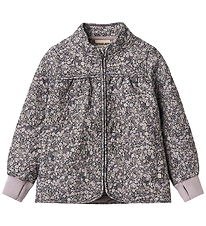 Wheat Thermo Jacket - Thilde - Black Sea Flowers