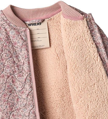 Wheat Thermo Jacket w. Fleece - Helga - Soft Lavender Flowers