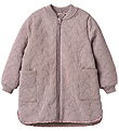 Wheat Thermo Jacket w. Fleece - Helga - Dusty Purple