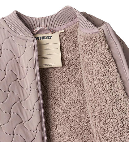 Wheat Thermo Jacket w. Fleece - Helga - Dusty Purple