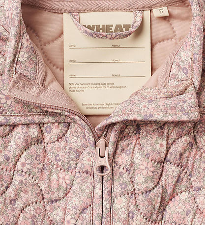 Wheat Thermo Jacket - Thilde - Soft Lavender Flowers