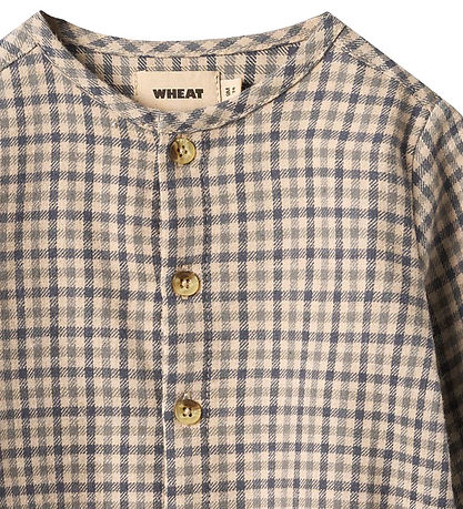 Wheat Shirt - Shelby - Blue Check