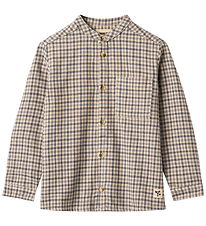 Wheat Shirt - Willum - Blue Check