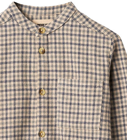 Wheat Shirt - Willum - Blue Check