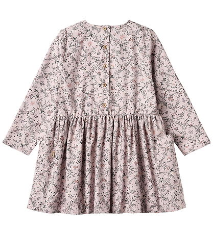 Wheat Dress - Aima - Lilac Checked Flowers