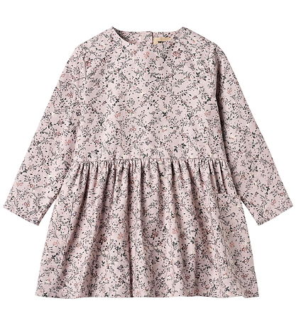 Wheat Dress - Aima - Lilac Checked Flowers