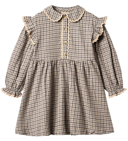 Wheat Dress - Alissa - Blue Check