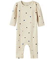 Name It Jumpsuit - Rib - NbfNutti - Peyote Melange w. Hearts