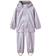 Name It Regenkleidung m. Träger - NmfDry10 - Metallic - Misty Li