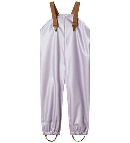 Name It Rainwear w. Suspenders - NmfDry10 - Metallic - Misty Lil