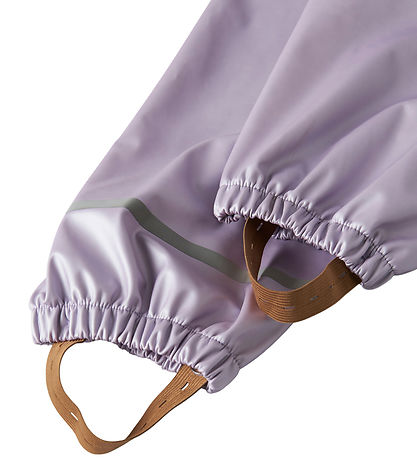 Name It Rainwear w. Suspenders - NmfDry10 - Metallic - Misty Lil