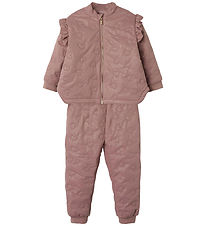 Name It Thermo Wear w. Fleece - NmfMoon - Woodrose w. Glitter