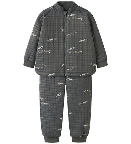 Vêtements Thermiques av. Polaire Name It - NmmMoon - Grey Rayure