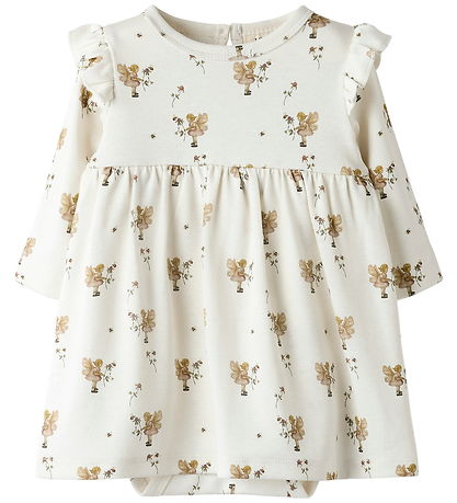 Lil' Atelier Body Kleid - NbfLayo - Coconut Milch