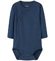 Name It Wrap Bodysuit l/s - NbmVrolle - Insignia Blue