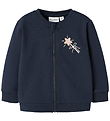 Name It Genser med Glidelås - NbfVrillie - Navy Blazer/Star