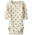 Lil' Atelier Bodysuit l/s - Noos - NbnGayo - Turtledove/Teddybea