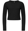 Kids Only Blouse - KogBina - Rib - Black
