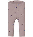 Name It Leggings - Rib - Noos - NbfNutti - Burnished Lilac w. Hj