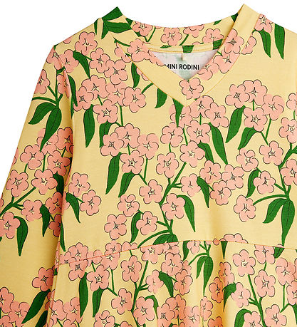 Mini Rodini Dress - Alpine Flowers - Yellow