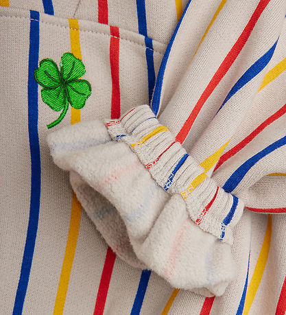 Mini Rodini Sweatshirt - Clover - Grey w. Stripes