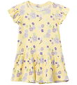 Name It Kleid - Rib - NmfPhalia - Double Cream m. Blumen