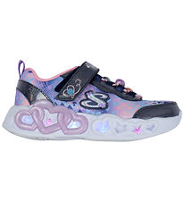 Skechers Shoes w. Lights - Heart Jewels - Navy/Multi
