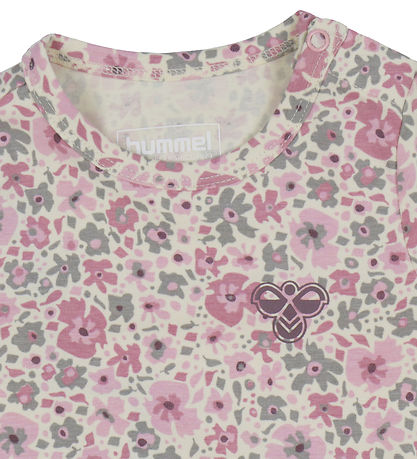Hummel Bodysuit l/s - hmlMini Flower - Pink Nectar