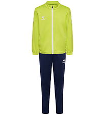 Hummel Tracksuit - HmlLogo - Lime Punch/Marine