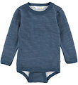 Joha Bodysuit l/s - Wool/Bamboo - Dark Denim
