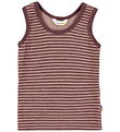 Joha Undershirt - Wool - Rose w. Stripes