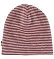 Joha Beanie - Wool - Rose w. Stripes