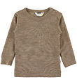 Joha Bluse - Wolle/Seide - Beige Melange