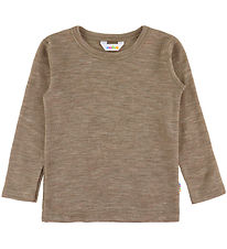 Joha Blouse - Wool/Silk - Beige Melange