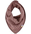 Joha Teething Bib - Wool - Rose w. Stripes