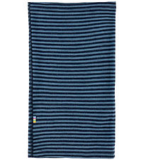 Joha Tube Scarf - Wool - Blue w. Stripes