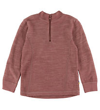 Joha Blouse - Wool/Bamboo - Dark Rose