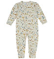 Joha Jumpsuit - Wool - Off White w. Flowers