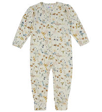 Joha Jumpsuit - Wool - Off White w. Flowers