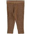 Joha Leggings - Rib - Wool - Warm Brown