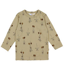Joha Blouse - Wool - Beige w. Rabbits