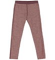 Joha Leggings - Wool - Rose w. Stripes