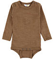 Joha Bodysuit l/s - Wool - Warm Brown