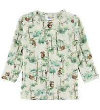 Joha Blouse - Wool - Off White w. Trees