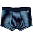 Joha Boxers - Wool - Blue w. Stripes