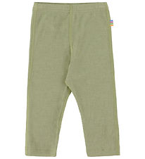 Joha Leggings - Rib - Wool/Silk - Green