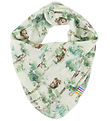 Joha Teething Bib - Wool - Off White w. Trees
