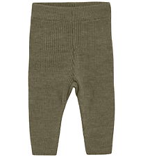 CeLaVi Leggings - Wool - Dusky Green