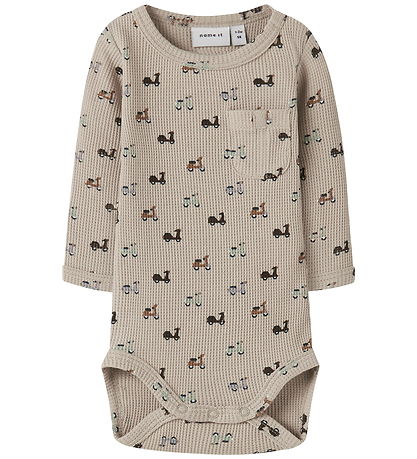 Name It Romper l/s - NbmNooter - IJslands fossiel