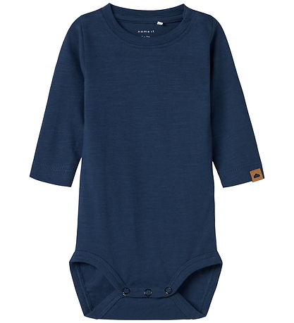 Name It Bodysuit l/s - Cotton/Modal - NbmNowel - Insignia Blue
